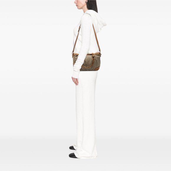 Pre-Loved Gucci Diamante Canvas Sukey Satchel - Picture 10 of 10